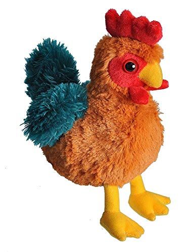 Wild Republic Hug'ems zacht speelgoed, cadeaus voor kinderen, haan knuffel 18cm