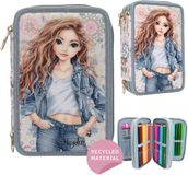 Depesche TOPModel Festival Fun 3-vaks etui Blauw
