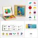 Jojoy - Jouets magnétiques en bois - Puzzle magnétique éducatif et formes tangram