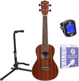 Fazley Bax Music bv Concert-ukelele starterset - incl. tuner, snaren en standaard - Hout