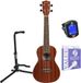 Fazley Bax Music bv Concert-ukelele starterset - incl. tuner, snaren en standaard - Hout