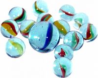 Krüger & Gregoriades speelgoed knikkers - 81 stuks - Multi - Glas