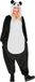 Widmann Panda pak pluche Peter Jumpsuit Volwassenen Zwart/Wit L/XL