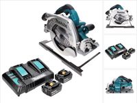 Makita DHS 900 CT accu-handcirkelzaag 36 V (2x 18 V) 235 mm borstelloos + 2x accu 5,0 Ah + dubbele lader