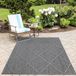 Morhane Patara Baka tapis d'extérieur à poils ras tapis 80x250cm gris