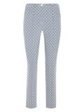 MADELEINE Broek smoky blue / wit
