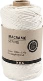 Creativ Company CC Macramé Cord, L: 198 m, dia. 2 mm, off-white, 330 g/1 roll