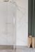 Fortifura Galeria paroi - 30x200cm - verre striated - 8mm - avec profil d'angle - chrome