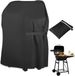 Housse de barbecue 76 x 66 x 110 cm - Housse de protection imperméable en tissu Oxford avec fermeture réglable pour barbecue, grill et rangement extérieur - noir