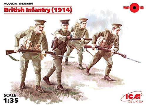 ICM 35684 - 1/35 WWI Britse infanterie, 4 figuren
