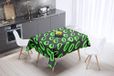 Bonamaison Tafelkleed, Anti-Mold, Sneldrogend, Waterdicht, 100% Polyester Tafellaken, Neon groene rook, 140 x 140 Cm