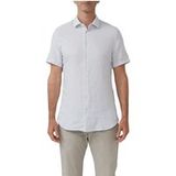 s.Oliver Chemise Bleu clair Lin Coton Manches longues Coupe droite Hommes 38