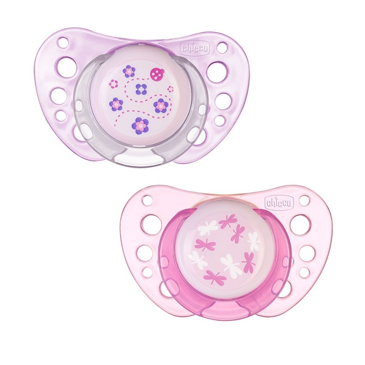 Chicco 00075021110000 Fopspeen Klassiek Orthodontisch Rubber Roze - 0-6 Maanden