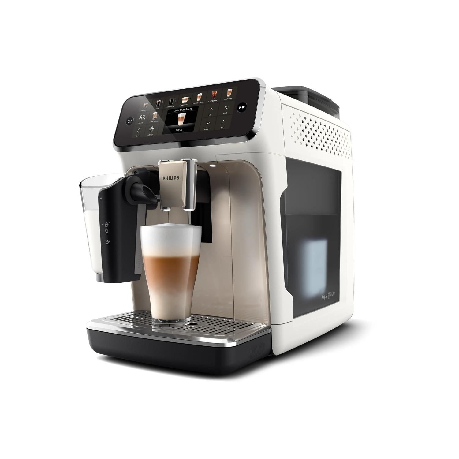Philips 5500 series EP5543/90R1 Volautomatische Espressomachine - 1.8L - Chroom/Wit