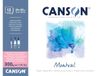 CANSON Montval Aquarelpapier, satijn, 300 g/m², vel, 24 x 32 cm, Indiaas geel