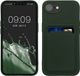 kwmobile telefoonhoesje geschikt voor Apple iPhone 17e / iPhone 16e - Hoesje met pasjeshouder - TPU case in donkergroen