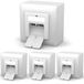 Merkloos CAT 4 Stuks CAT 6a Netwerk Aansluitdozen met RJ45