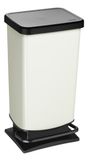 Rotho Paso pedaalemmer - prullenbak 40L - BPA vrij - wit metallic