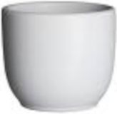 Mica Decorations Decoratieve bloempot Tusca Ø7.5cm H6.5cm keramiek / wit