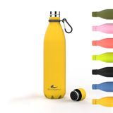 DAIKOKU - Roestvrijstalen Waterfles | Dubbelwandige Thermosfles | 100% Lekvrij | Veilig en Gezond | Multifunctioneel | Geel | 750 ML