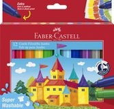 Faber-Castell Jumbo Viltstiften - 12 stuks - Super Wasbaar