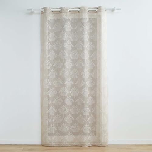 Douceur d'intérieur Levita Taupe Eyelet Curtain - 140 x 240 cm