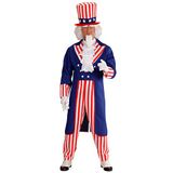 W Uncle Sam Kostuum Heren XXL Rood/Wit/Blauw