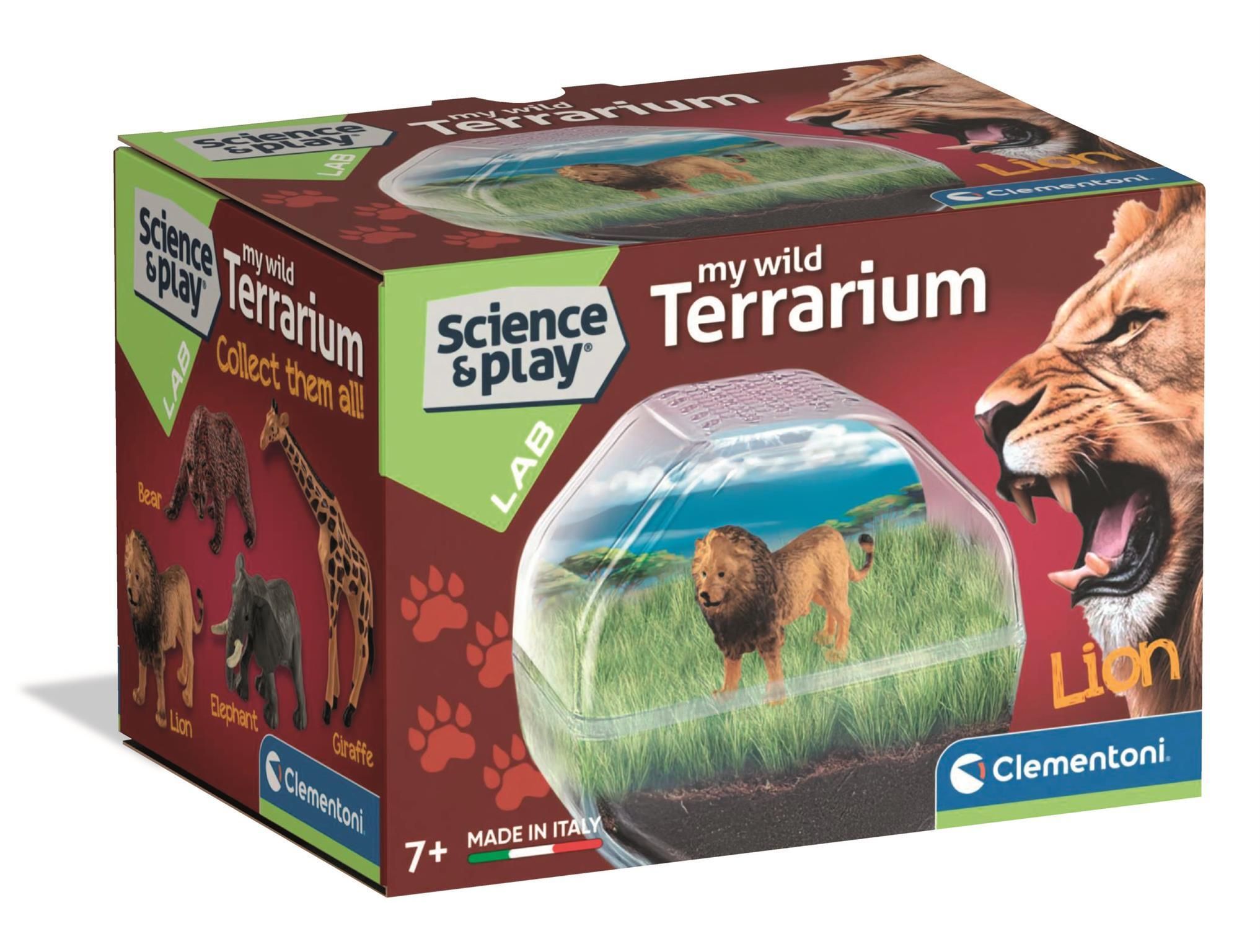 Clementoni 19471 Mini Terrarium Leeuw Wetenschapsdoos