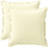 vidaXL Kussensloop 2 stuks Crèmekleurig Polyester 40 x 40 cm
