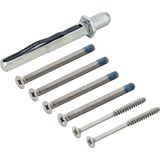Hoppe Bevestigingsset voor wisselgarnituren SERTOS, deurdikte 65-70 mm