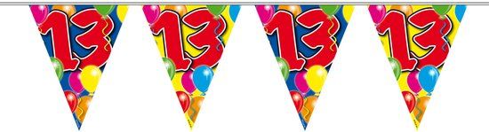 Folat - Vlaggenlijn 13 jaar Ballonnen (10 meter)