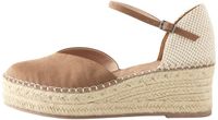 Next - Dames - Espadrilles met sleehak en gesloten neus - Bruin
