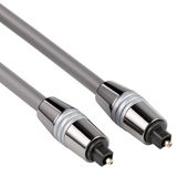 Allteq Optische kabel - Metaal - Enkel afgeschermd - 1 meter - Zilver