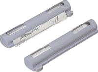 Merkloos Relaxdays foliehouder, set van 2, magnetisch, aluminiumfolie en vershoudfolie, recht afscheuren, grijs