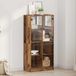 vidaXL Hoge kast, gerecycled hout, 68 x 37 x 142 cm, houtvezel