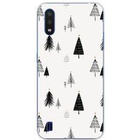 Samsung Galaxy A01 Beschermende Siliconen Case - Elegante Dennenboom