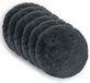 vidaXL Kussensloop 6 pcs HEERLEN Antracietkleurig Ø 50 cm PV Fleece