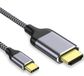 Allteq USB C naar HDMI kabel - USB 3.2 Gen 2x1 - 3840 x 2160 (60Hz) - Grijs - 3 meter
