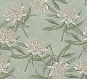 Living Walls GROTE BLOEMEN BEHANG | Floraal - Blauw Groen Wit - Drawn Into Nature