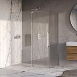 Brauer Stellar - Douchecabine met Draaideur - Helder Glas - 160x100x200 cm - Omkeerbaar - incl. Glascoating - Chroom
