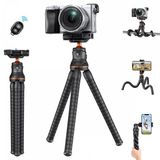 K&F Concept flexibel statief tripod inclusief mobiele telefoonhouder met Bluetooth afstandsbediening