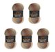5 Wollbiene Batik Fine Wol, 5 x 100 g, 500 gram wol met kleurverloop, meerkleurig, kleur: 5020 bruin beige