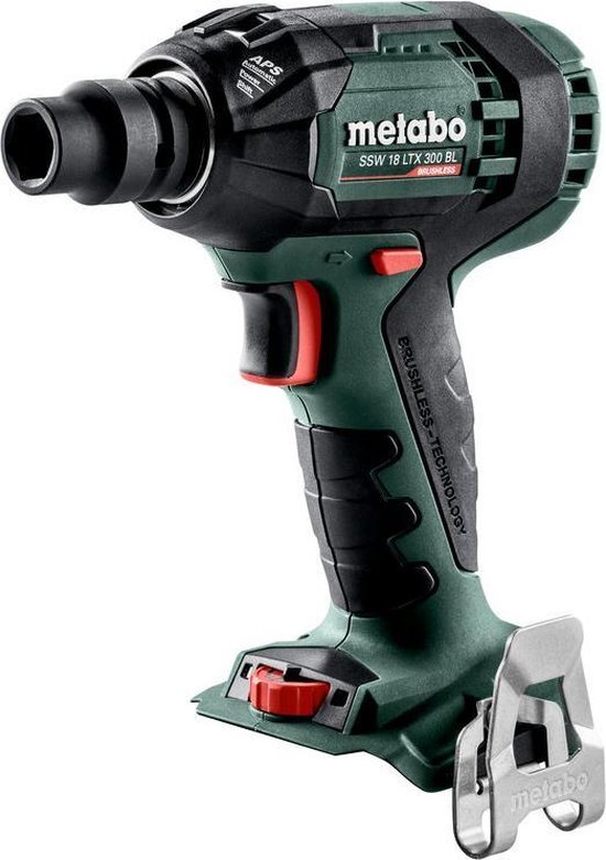 Metabo SSW 18 LTX 300 BL 18V Li-Ion Accu slagmoersleutel body in Metaloc - 300Nm - 1/2 - koolborstelloos