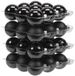 Othmar Decorations Kleine kerstballen - 72x st - zwart - D4 cm - glas