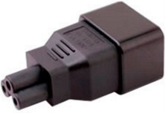 E&T Powercables C5 - C20 voeding adapter / zwart