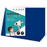 Cartulina m-office Cartulina de Colores A4 180gr Azul Oscuro (500 hojas)