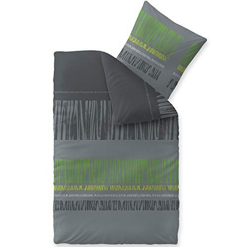 CelinaTex Touchme flanellen beddengoed Anni grijs zwart groen - 2022 - 4250476562519