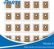 Philips HomeRun 7000 Series Aqua XU7000/01 Sacs aspirateur (20 Pièces, alternative Plus.Parts® à XV1472/00)