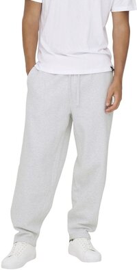 Only & Sons Heren Joggingbroek ONSCERES WIDE PANT comfort/relaxed Grijs L