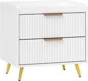 Homcom Nachtkastje MDF 50 x 40 x 50 cm Wit